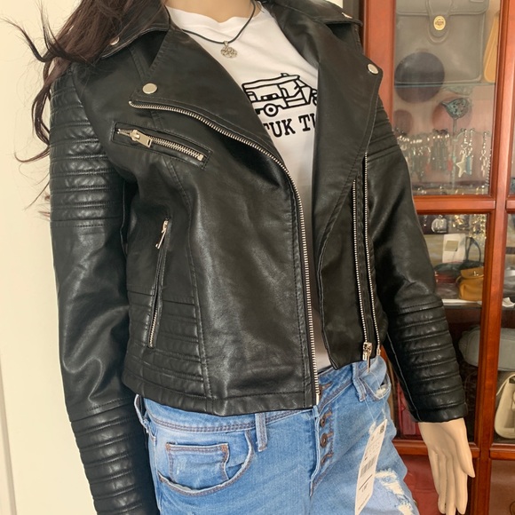 Details Basic leather Jacket M - Picture 4 of 6